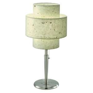   3972PS/NAT Groovy Table Lamp, Polished Steel with Natural Paper Shade