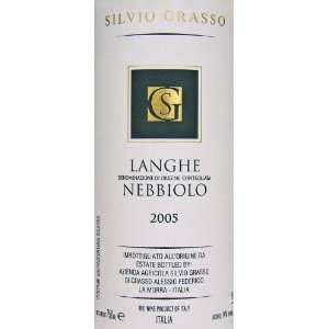  Silvio Grasso Langhe Nebbiolo 2005 Grocery & Gourmet Food