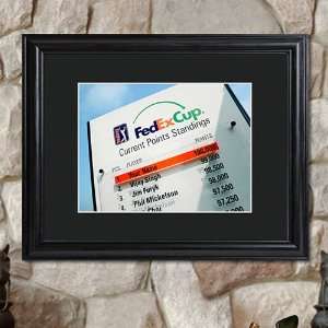 Personalized PGA Fed Ex Cup Leaderboard Print with Matted Frame 