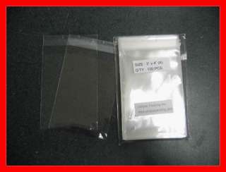 200 3 x 4 Clear Resealable Poly/Cello Bags 3x4  