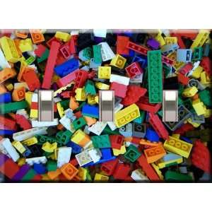  Legos Design Decorative Triple Switchplate Cover