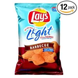 Lays Light Potato Chips, Barbecue, 6.28125 Ounce Bags (Pack of 12 