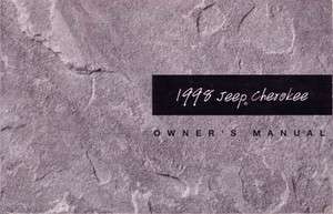 1998 JEEP CHEROKEE Owners Manual User Guide  