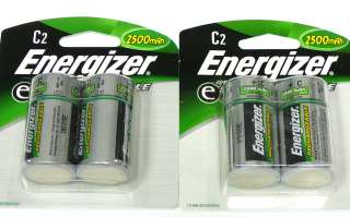 Energizer   NiMH Rechargeable Batteries C (4 Pack)
