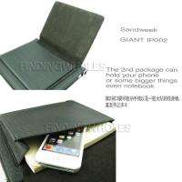 WALLET LEATHER CASE COVER POUCH BAG FOR IPAD 2 IPAD2 BK  