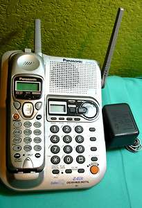 PANASONIC KX TG2257S 2.4 GHz GIGARANGE DIGITAL CORDLESS PHONE TESTED 