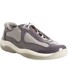 Prada Sport purple patent leather mesh inset sneakers   up to 