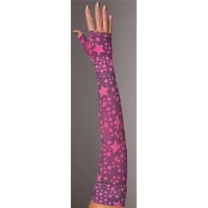   Stella Charcoal Fuchsia Compression Arm Sleeve with Diva Diamond Band