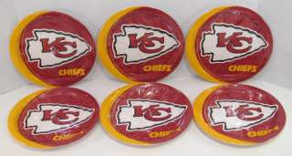 Kansas City Chiefs NFL Party Set 48 Paper Dinner Plates Hallmark 