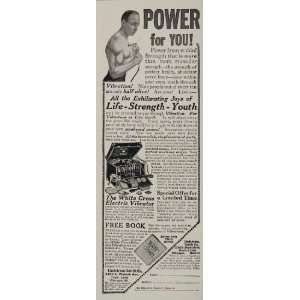  1913 Ad Electric Vibrator Massage Man Quackery UNUSUAL 