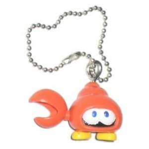  Nintendo Super Mario Bros. Wii Huckit Crab Keychain Toys 