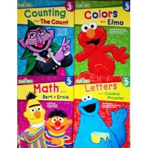   Math with Bert & Ernie, Letters with Cookie Monster & Colors with Elmo