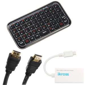 iKross Micro USB Male to HDMI Female MHL Adapter + Bluetooth Wireless 