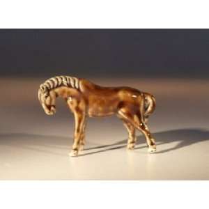  Miniature Ceramic Horse Figurine Patio, Lawn & Garden