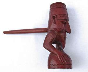 IAN CEREMONIAL HAND CARVED TOBACCO SMOKING PIPE  