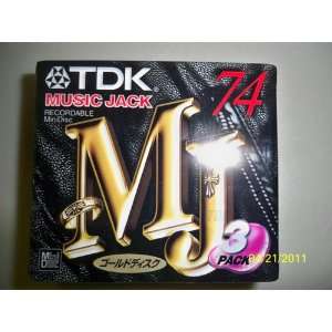    TDK Music Jack Color Mix5 Recordable Minidiscs (5pcs) Electronics