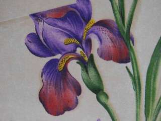 Braemore Iris Garden Purple Drapery Upholstery Fabric  