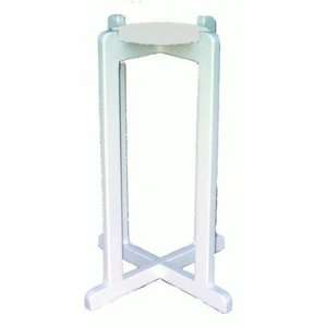  27 Solid White Wood Floor Stand