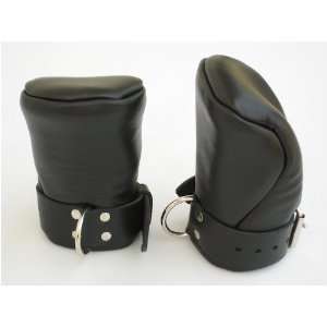  Leather Padded Fist Mitts with Locking Buckles Everything 