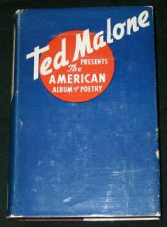 Ted Malone Presents THE AMERICAN ALBUM of POETRY 1943  