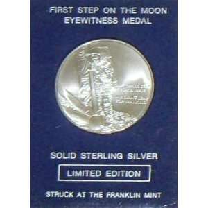  1969 SILVER APOLLO 11 EYEWITNESS LTD. ED. COMM. MOON LANDING 