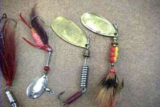 15 Old Used Fishing Spinners A 11  