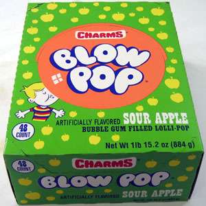 Blow Pop Sour Apple Suckers Candy Charms Blow Pops  