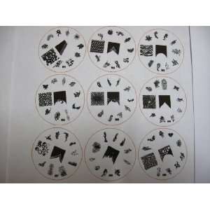 Nail Art 22 Stamping Image Plate H Series French & Full Nails H1  22