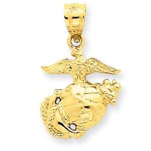  14k Gold US Marine Corps Pendant 1.89 gr. Jewelry