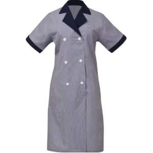 Uniform Works HKDF NAW XL Junior Cord Womens Housekeeping Dress, Navy 