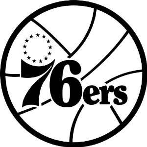   Philadelphia 76ers NBA Vinyl Decal Sticker / 8 x 8 