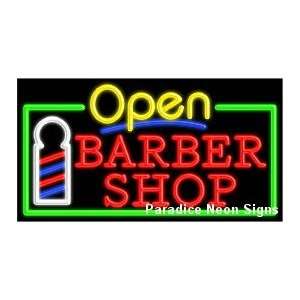 Open Barber Shop Neon Sign