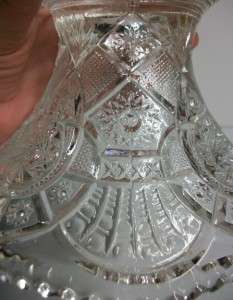 1914 Imperial Glass Punch Bowl Stand Pressed Glass Broken Arches 
