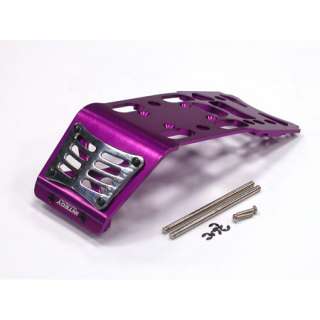 HPI Savage XL Aluminum Front/Rear Skid Plate (Purple) by Integy  