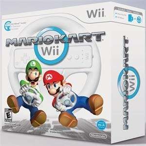  Mario Kart Wii with Wii Wheel Video Games