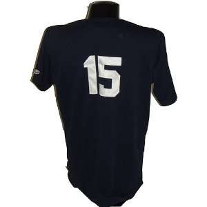 15 Notre Dame Blue Throwback Game Used Baseball Jersey  