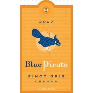  2007 Blue Pirate Pinot Gris 750ml Grocery & Gourmet Food