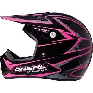   Racing Youth Girls 5 Series Friction Helmet   Youth Large/Black/Pink