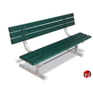  Outdoor 940, 8 Recycled Plastic Park Bench with Back 