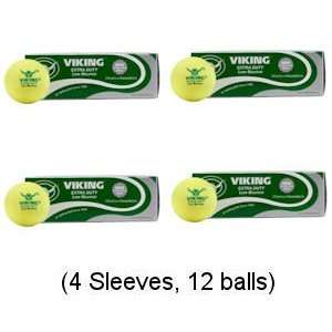  Viking Low Bounce Platform Tennis Balls (4 Sleeves 