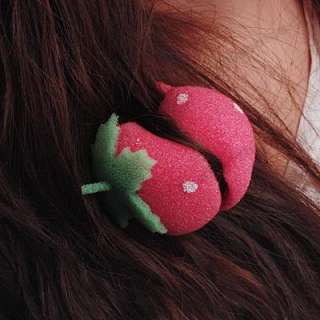 Strawberry Ball Soft Sponge Hair Care Curler Roller  