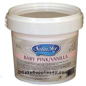 New Satin Ice Rolled Fondant Baby Pink 2lbs  