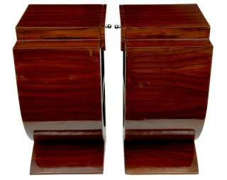 Pair Art Deco Rosewood Nightstands Bedside Tables Furniture  