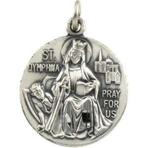  Sterling Silver St. Dymphna Patron Saint of Neurological 