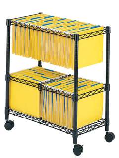 Safco 2 Tier Rolling File Cart  