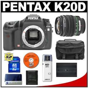  K20D Digital SLR Camera with Pentax SMC DA 18 55mm AL II Zoom Lens 