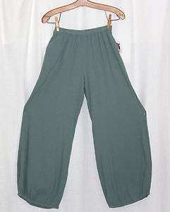   Cotton Lagenlook SUGAR Pants Petite 1 (S/M) 2 (M/L) 3 (XL/1X) SAGE