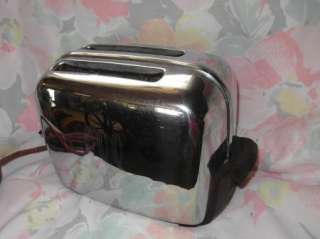 Vintage Chrome Toaster Toastmaster bakelite handles Eames Era 50s 