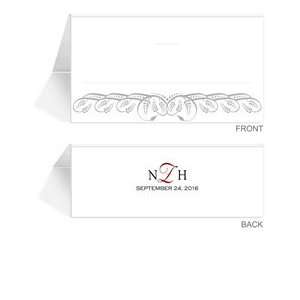  290 Personalized Place Cards   Monogram Hampton Office 