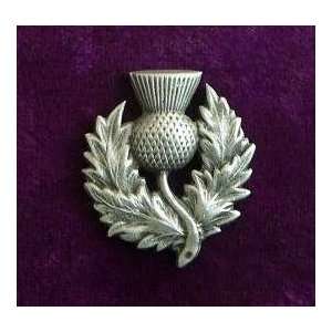  Heavy Scottish Thistle Pin (Solid Pewter) Arts, Crafts 